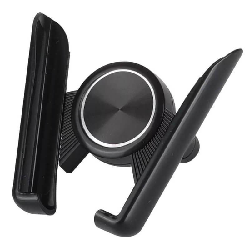 Soporte para celular retráctil automático negro para rejilla de ventilación de automóvil Soporte para celular retráctil automático negro para rejilla de ventilación de automóvil